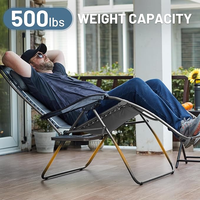TIMBER RIDGE XXL Oversized Zero Gravity Chair, 500 lb - Image 4
