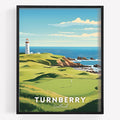 Golf Course Premium Giclee Fine Art Prints - Augusta, Pebble Beach, Pinehurst, Golf Course Posters, Golf Wall Art, Aesthetic Poster for Home Office Decor, Ready to Frame