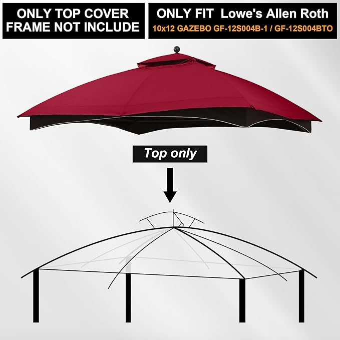 MASTERCANOPY 10x12 ft Replacement Canopy Top - Image 3