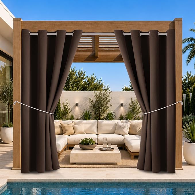 Water Proof Outside Curtains W52 x L72 by DivaenCamino