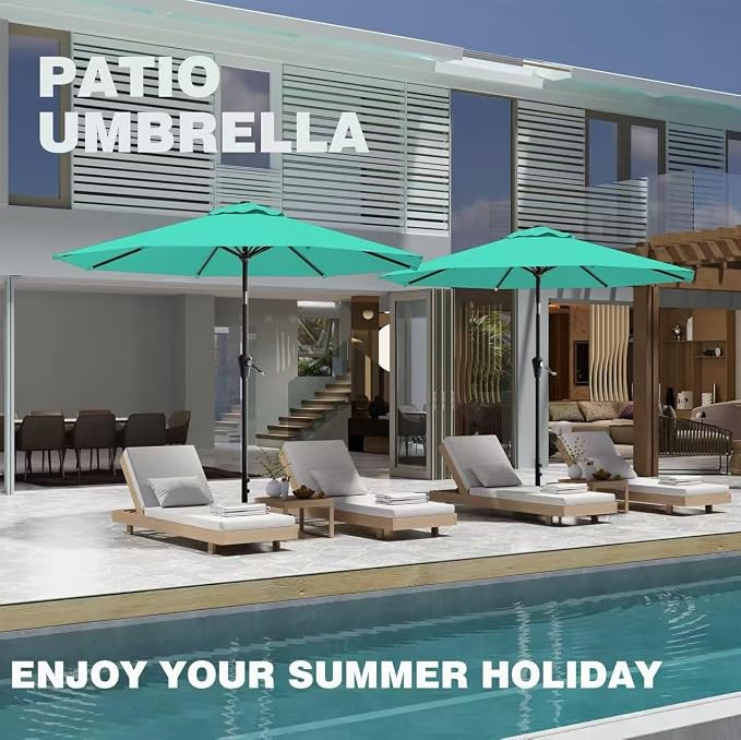 9 FT Patio Umbrella for Outdoor, Outdoor Table Umbrella - Image 8