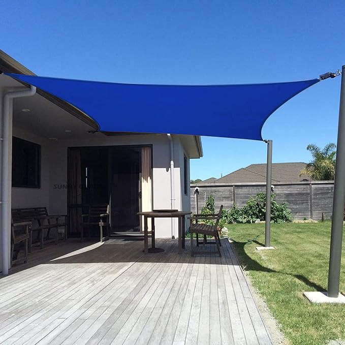 SUNNY GUARD 10' x 13' Rectangle Shade Sail 95% UV Block Outdoor Canopy | Sun by SUNNYGUARD