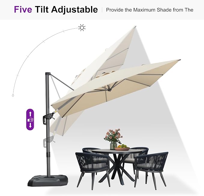 PURPLE LEAF Outdoor Umbrella - Image 6