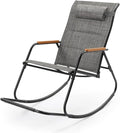VINGLI Outdoor Rocking Chair, Textilene Mesh Patio Rocker, Outdoor Rocker by VINGLI