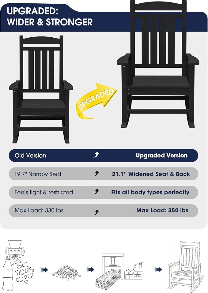 Oversized Outdoor Rocking Chair - Image 4