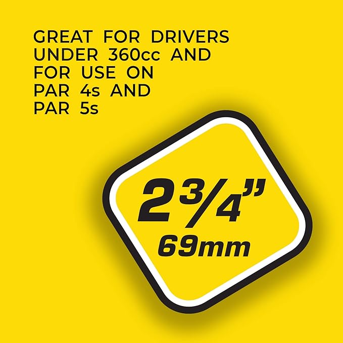 PrideSports PTS Wood Golf Tees | 175 Count, 2-3/4 Inch | #1 Wood Tee on Tour | Best for Drivers & Woods