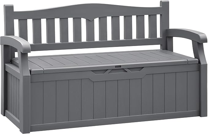 Flamaker 80 Gallon Storage Bench, Deck Box by Flamaker