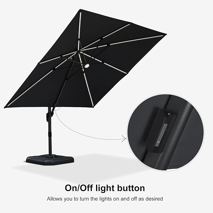 PURPLE LEAF Cantilever Umbrella - Image 7