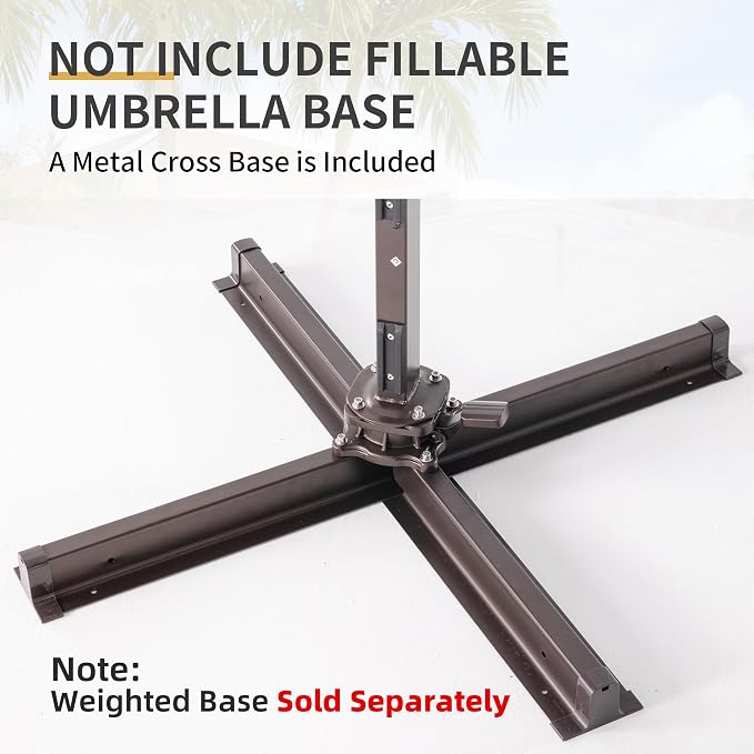 10 X 13 FT Cantilever Patio Outdoor Umbrella - Image 3