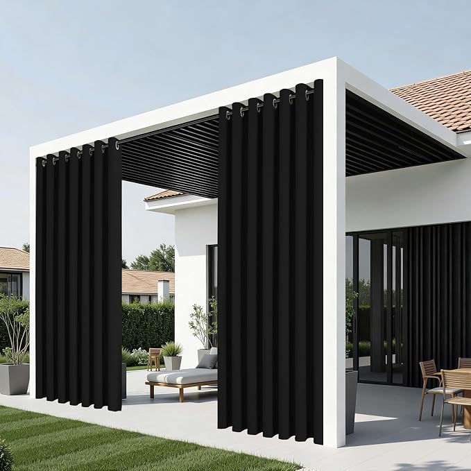 Joydeco Blackout Patio Sliding Door Curtains, Privacy Room Divider Curtains | - Image 9
