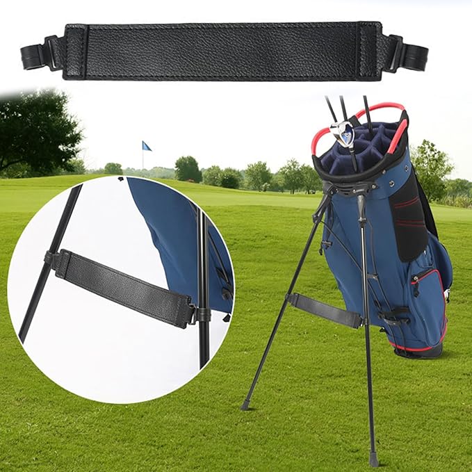 Golfs Bag Stand Attachment Golfs Stand Bag Leg Holder Adjustable Golfs Stand Bag Leg Stabilizer Strap for Outdoor Sports