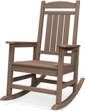 SERWALL Rocking Chair Outdoor, Oversized HDPE Patio Rocking Chairs, Porch Rocker by SERWALL