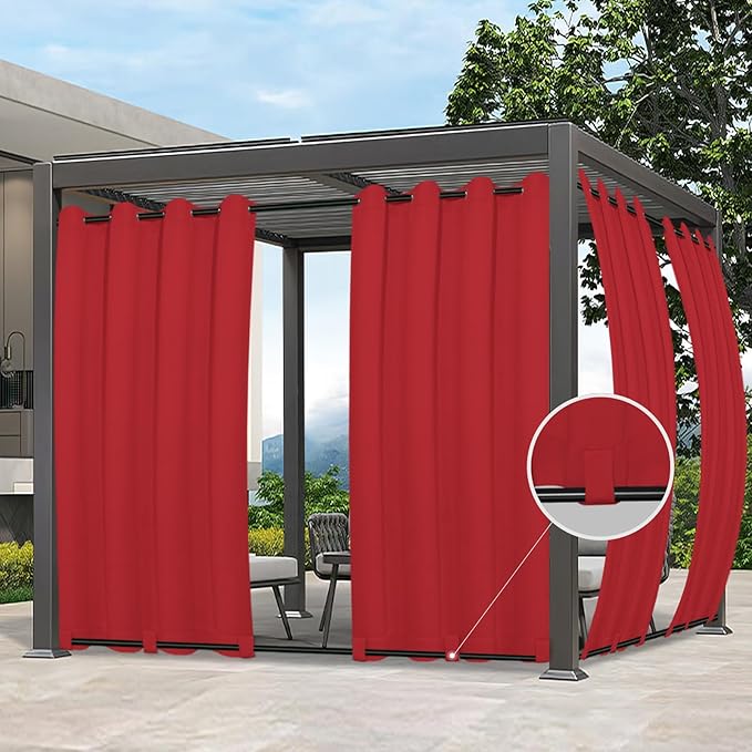 Easy-Going Outdoor Curtains for Patio 1 Panel, 54x96 inch, Weatherproof Privacy by Easy-Going