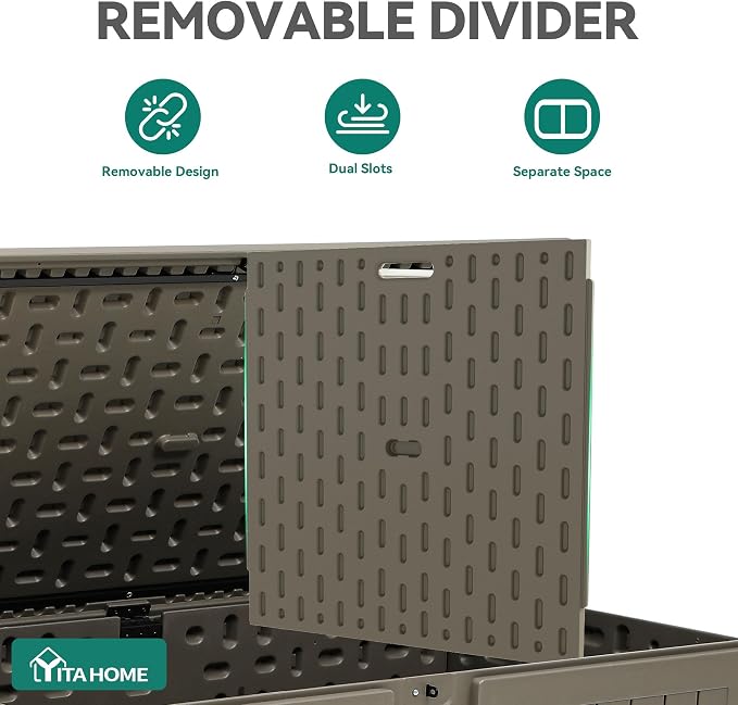 YITAHOME 220 Gallon Double-Wall Deck Box - Image 4