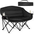 Double Camping Chair Loveseat -2 Person Oversized Padded Outdoor Camp Couch | by PUVASIA