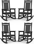 SERWALL Outdoor Rocking Chair Set of 4, Patio Rocking Chair, Porch Rocker by SERWALL