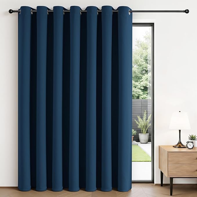 Joydeco Blackout Patio Sliding Door Curtains, Privacy Room Divider Curtains | by JOYDECO