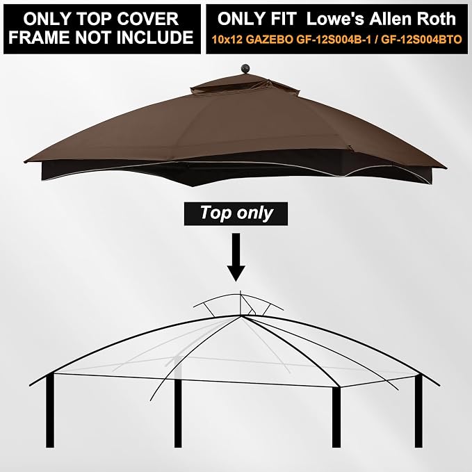 MASTERCANOPY 10x12 ft Replacement Canopy Top - Image 3