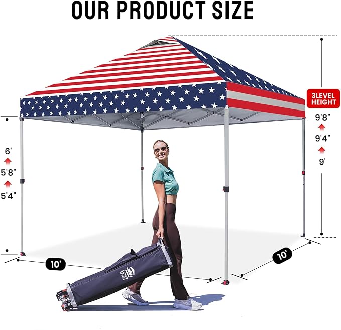 CROWN SHADES 10x10 Pop Up Canopy Tent - Image 6