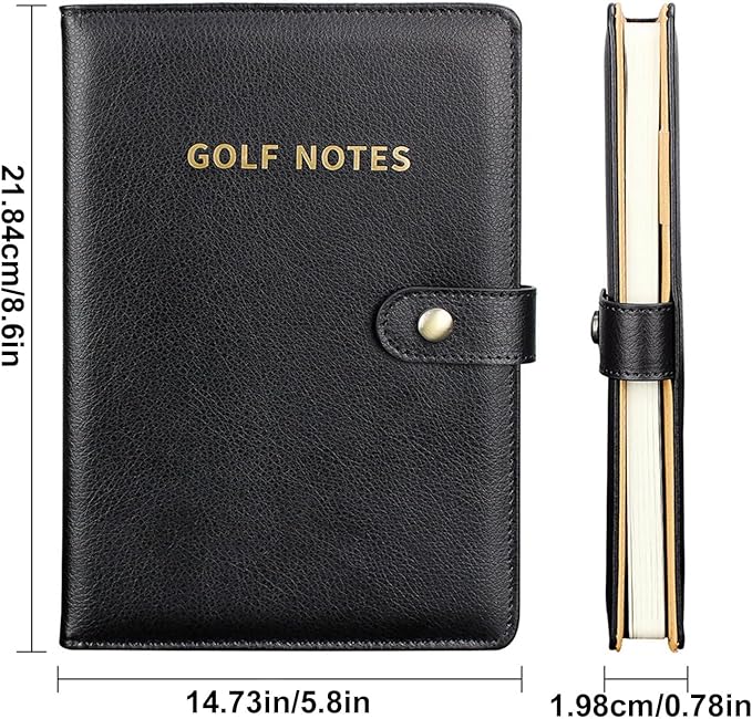 Portable Game Notebook - Golf Journal Trackerfor Tee Stats, Club Selection, Green Accuracy, Handicap Goals | Practice Round Summary Book | Scorekeeping Log for Course Strategy Notes