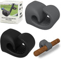 Magnetic Golf Cart Accessory 2-Pack – Silicone Multipurpose Mounts with Strong Grip for Outdoor Use (Black+Gray)