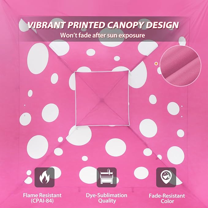 EAGLE PEAK 13x13 Pop Up Canopy Tent, Auto Extended Eaves, Heavy Duty Outdoor - Image 6