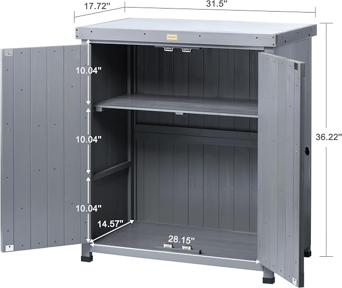 HABAU Outdoor Storage Cabinets Weatherproof - Image 3