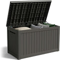 Outdoor Storage Box, 270 Gallon Waterproof Deck Box, Super-Sized Gas-Spring by GraceYourYard