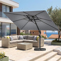 9x12 FT Cantilever Patio Umbrella by HOMSHADE