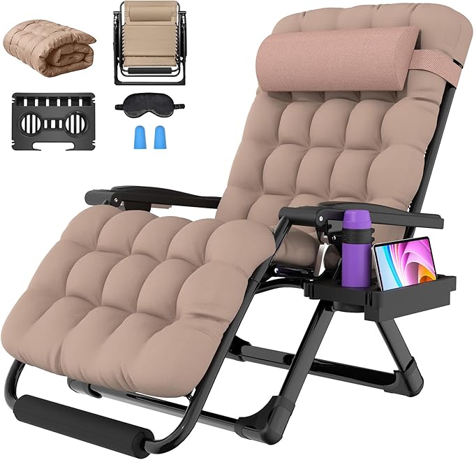 Suteck Oversized Zero Gravity Chair, 500LBS 33In XXL Outdoor Recliner Chairs | by Suteck