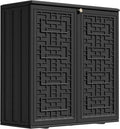 ZZM HDPE Outdoor Storage Shed, Outdoor Plastic Storage Cabinet, Horizontal by ZZM