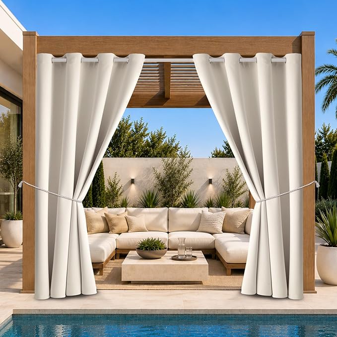 Outdoor Indoor Curtains W52 x L108 by DivaenCamino
