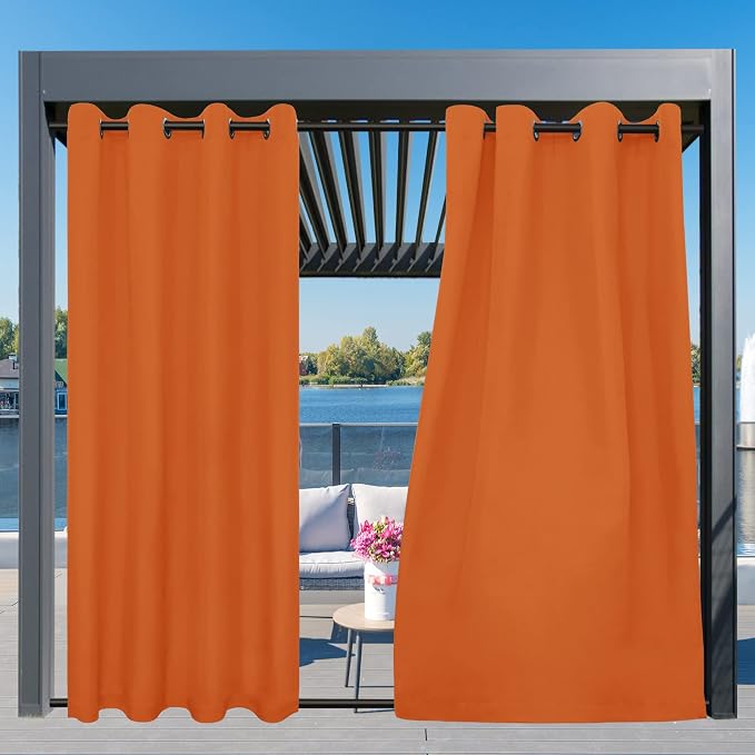Easy-Going Outdoor Curtains for Patio 1 Panel, 54x120 inch, Weatherproof - Image 3