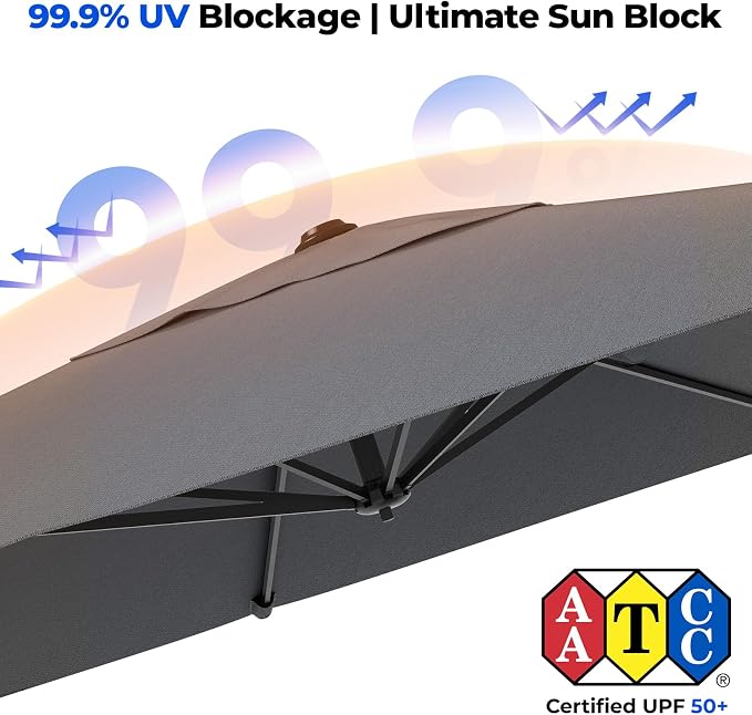 10x10 FT Cantilever Patio Umbrella - Image 5