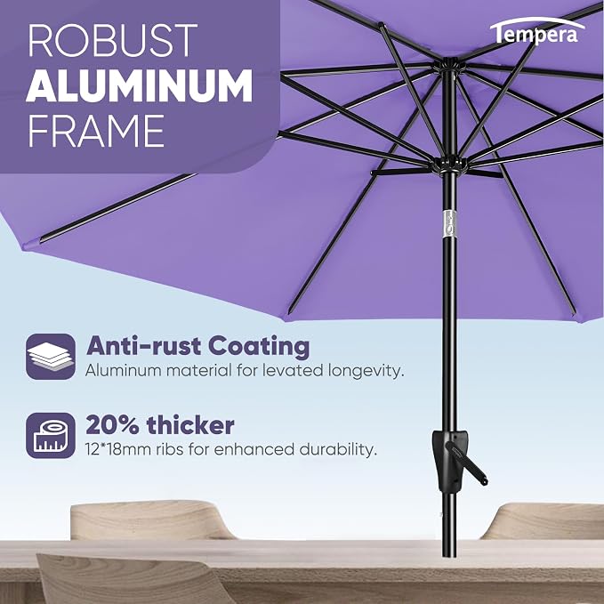 Tempera Patio Market Outdoor Table Umbrella - Image 4