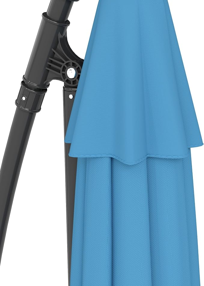 Outsunny 10' Cantilever Hanging Tilt Offset Patio Umbrella | UV & Water - Image 9