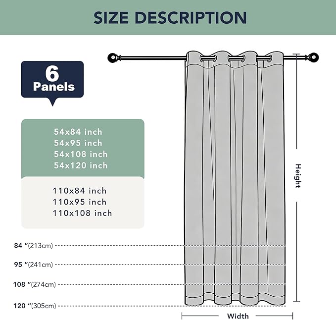 Patio Curtains Outdoor Waterproof, Privacy Drapes | Weatherproof & Sun Blocking - Image 7