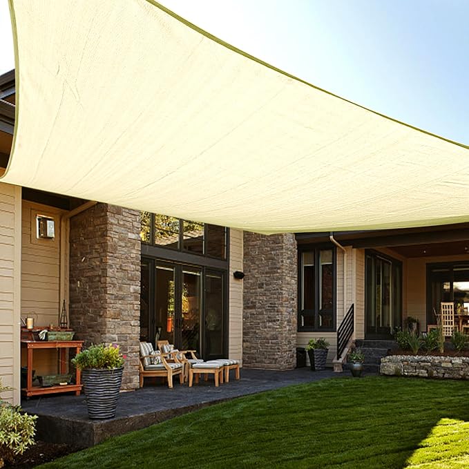 LOVE STORY Custom Size 9' x 10' Sun Shade Sail by LOVESTORY