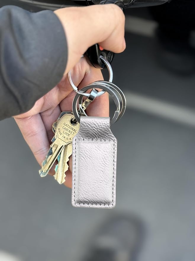 LaserGram Rectangle Keychain, Golfer Golfing, Personalized Engraving Included
