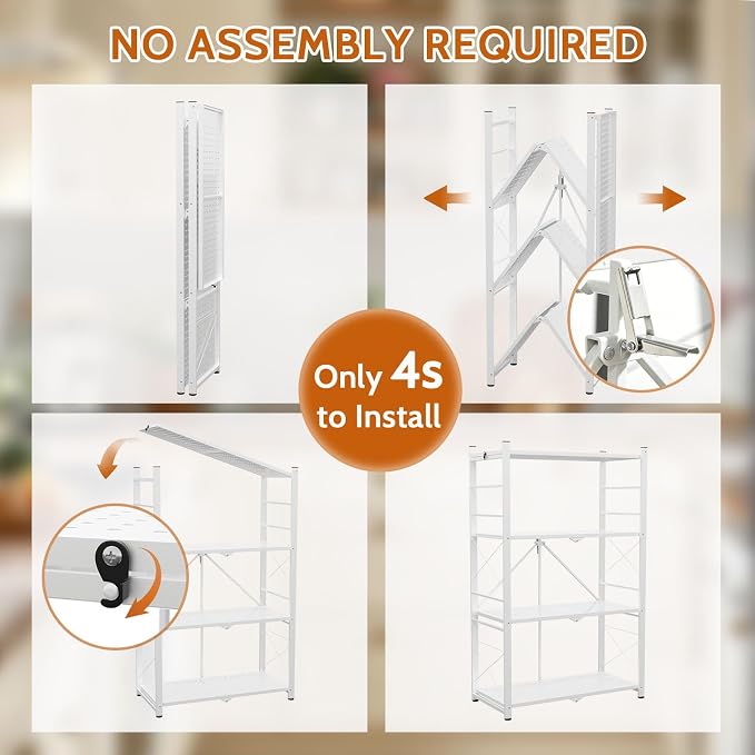 4 Tier Greenhouse Shelving Unit, Plant Stand, 1 Pack, No Assembly Required - Image 6