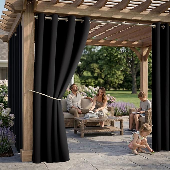 Outdoor Indoor Curtains W52 x L108 - Image 2