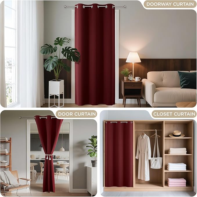 Joydeco Door Curtain Blackout Curtains - Image 4