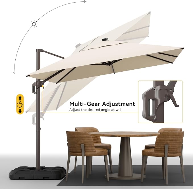 9x12 FT Cantilever Patio Umbrella - Image 3