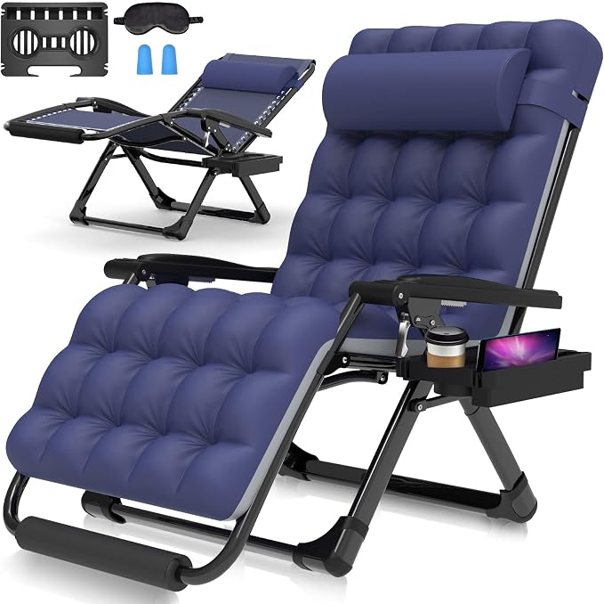 Suteck Oversized Zero Gravity Chair, 500LBS 33" XXL Reclining Lounge Chairs | by Suteck
