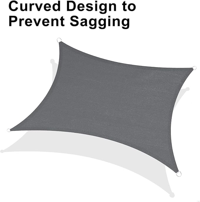 LOVE STORY 14' x 18' Rectangle Sun Shade Sail - Image 6