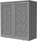 Outdoor Storage Cabinet Waterproof, Resin 62 Gallon Deck Box by KINYING
