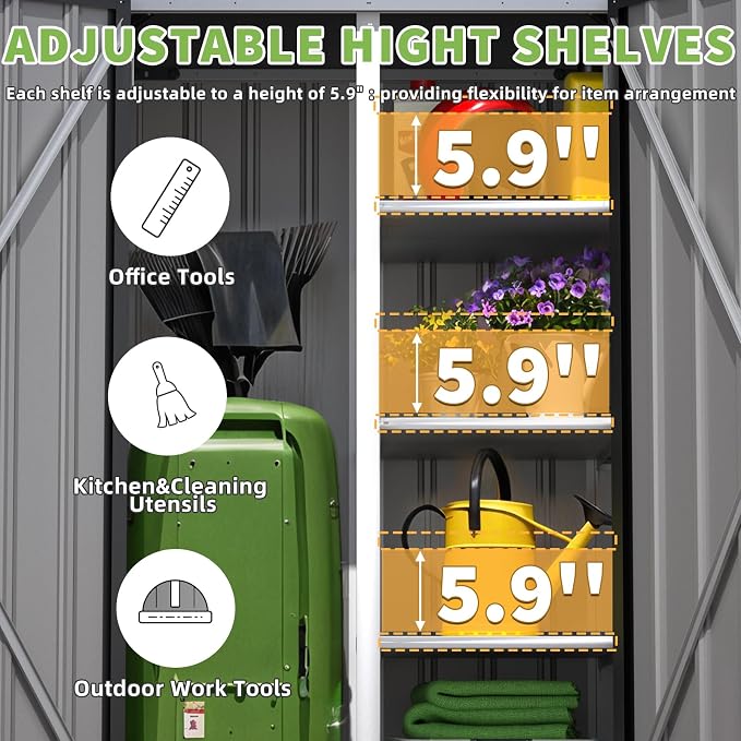 AECOJOY Outdoor Storage Cabinet Waterproof - Image 5