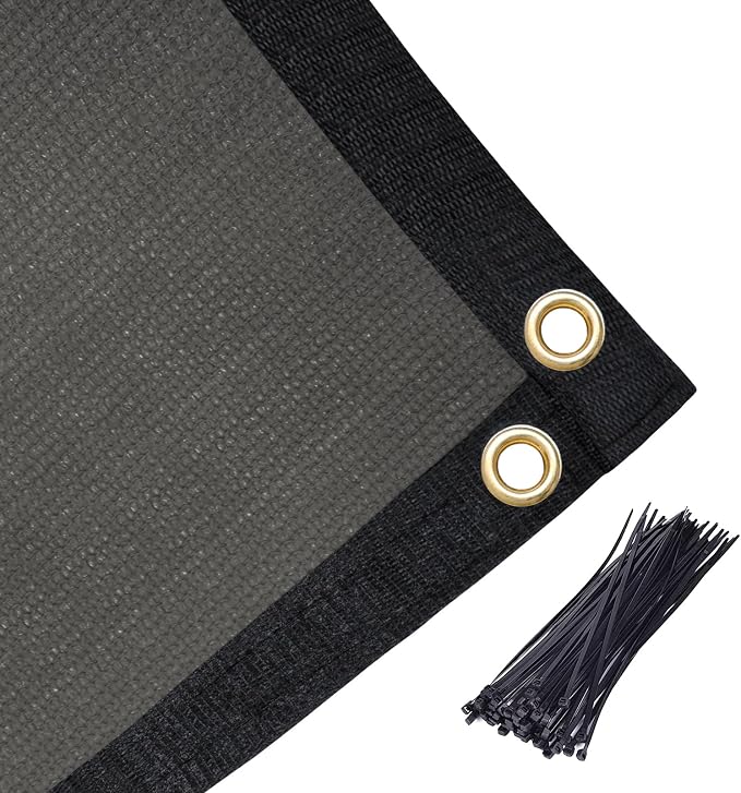 Amagenix 90% Pergola Shade Cover 13'X 17' Dark Gray Sun Shade Cloth - Image 5
