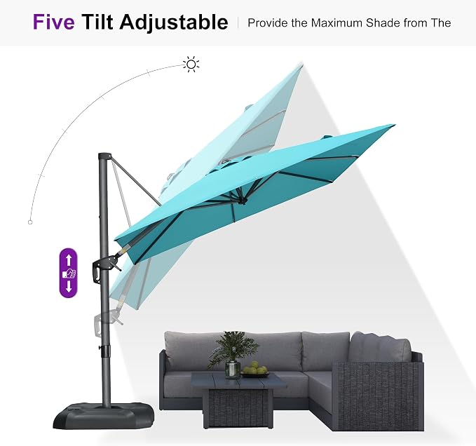 PURPLE LEAF Outdoor Umbrella - Image 8