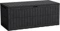 Flamaker 180 Gallon Large Outdoor Storage Box Waterproof, XL Resin Deck Box | by Flamaker